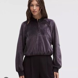 Lululemon Scuba Cropped Henley Pullover *Velvet, Atmospheric Purple, XS/S